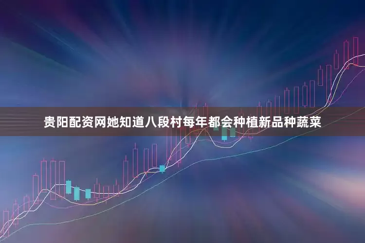 贵阳配资网她知道八段村每年都会种植新品种蔬菜